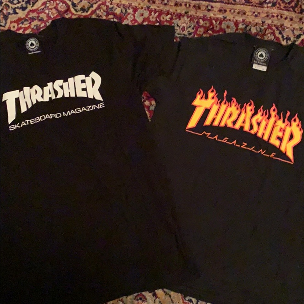 2 thrasher shirts